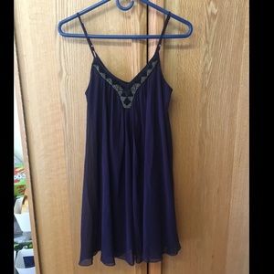 Purple Jeweled Dress